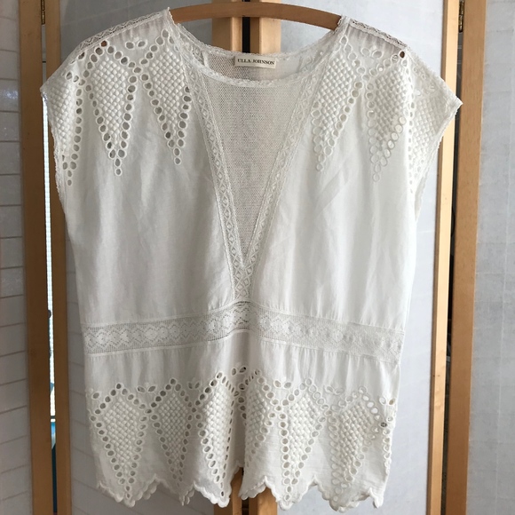 Ulla Johnson Tops - sz 2 Ulla Johnson cotton eyelet tunic sleeveless